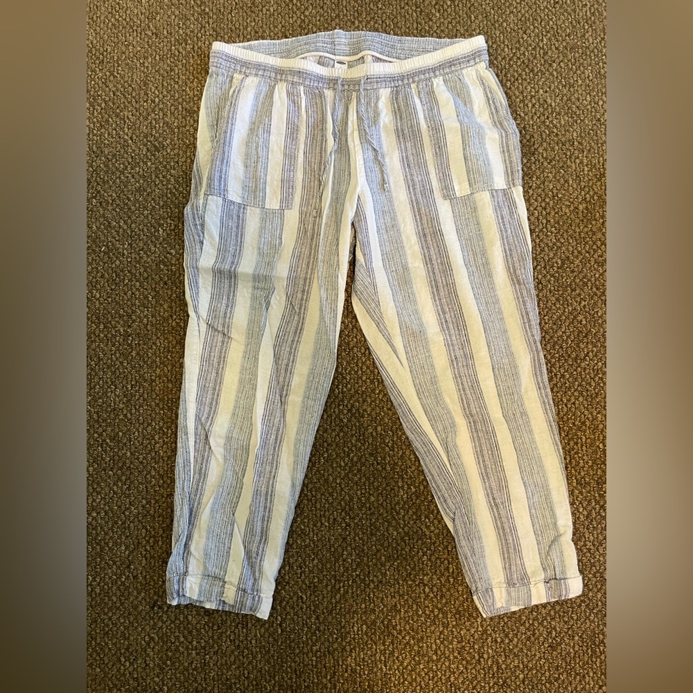 Old Navy - linen pants with drawstring